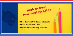 HS 8th Pre-registration